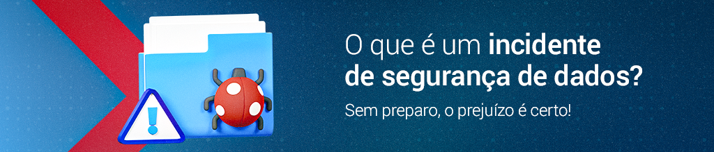 imagem com uma pasta de arquivo, junto a uma joaninha de "crash" com os escritos: O que é incidente de segurança de dados